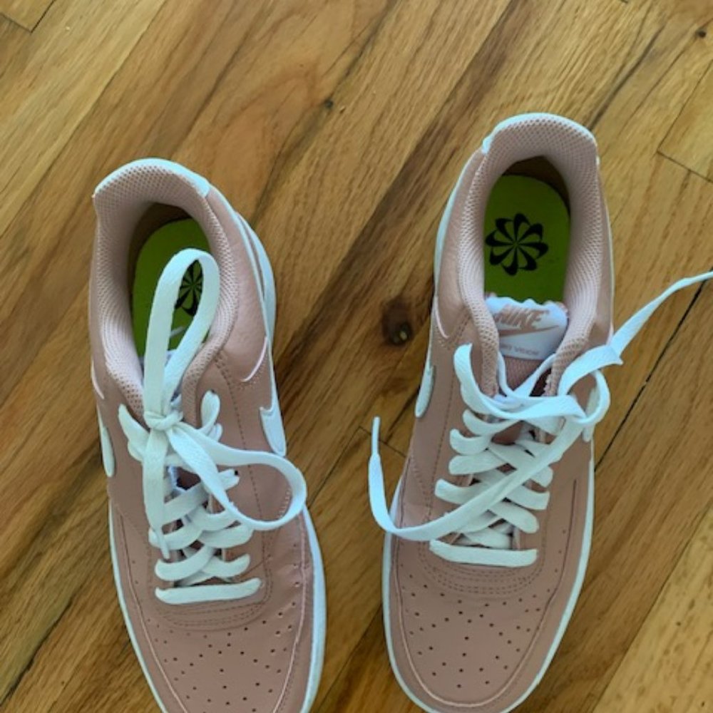 Nike Women's Pink and White Sneakers